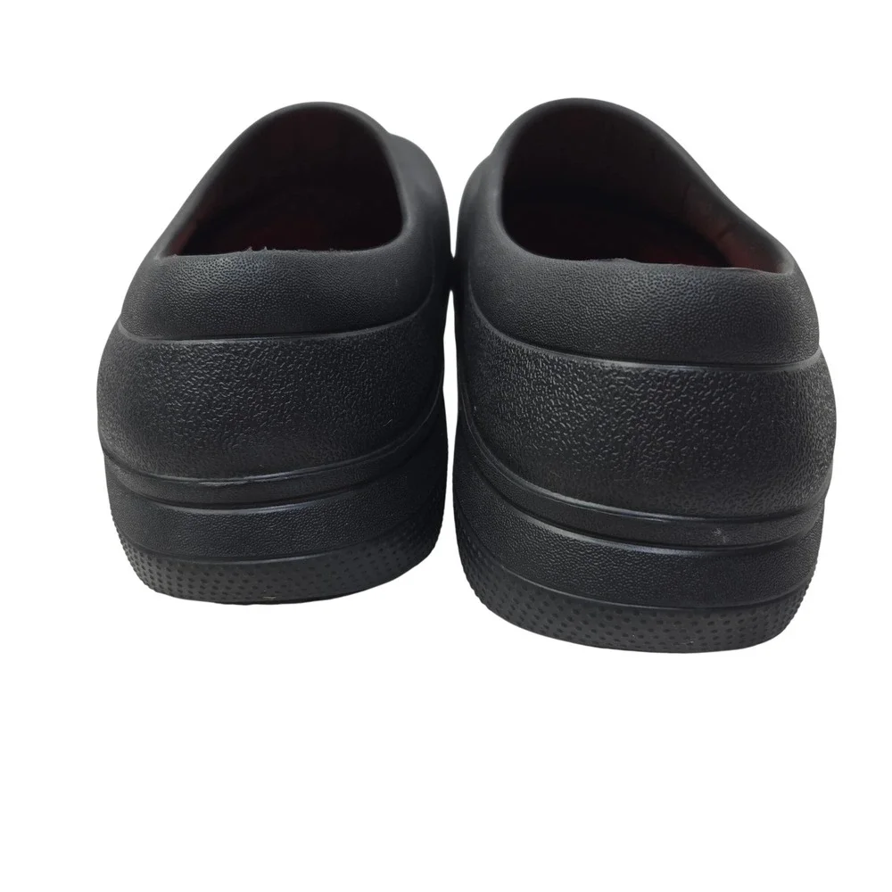 Crocs Clogs Size 11 On-The-Clock Work Slip-On Black LiteRide Slip Resistant 1509